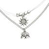 Браслет на лодыжку из кожи с цепочкой из сплава Bohemian Elephant & Sun с бусинами