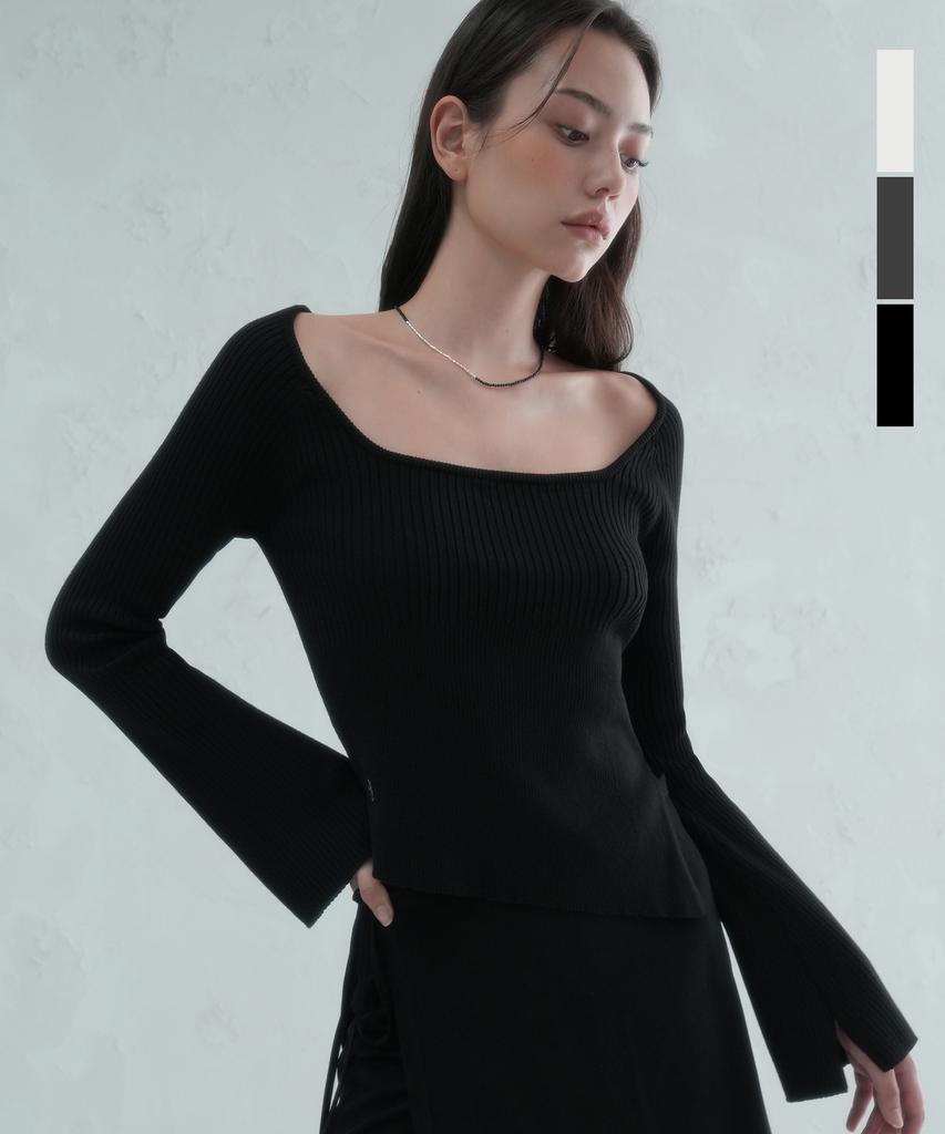 AVANDRESS Abi Square-Neck Knit - 3Col