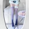 Дышащие подвязочные чулки Бесшовные чулки на подвязках Градиентный цвет Шелковые чулки Косплей