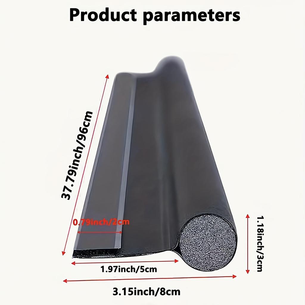 1 шт. Уплотнительная полоса для нижней двери, регулируемый уплотнитель, стопор сквозняка под дверью, пенопластовый блокиратор с одной стороны, защищающий от холода, уплотнитель