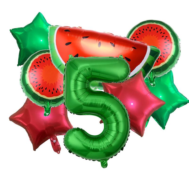 Summer Fruit Themed Aluminum Film Balloon Watermelon Birthday Balloon Party Atmosphere Decoration