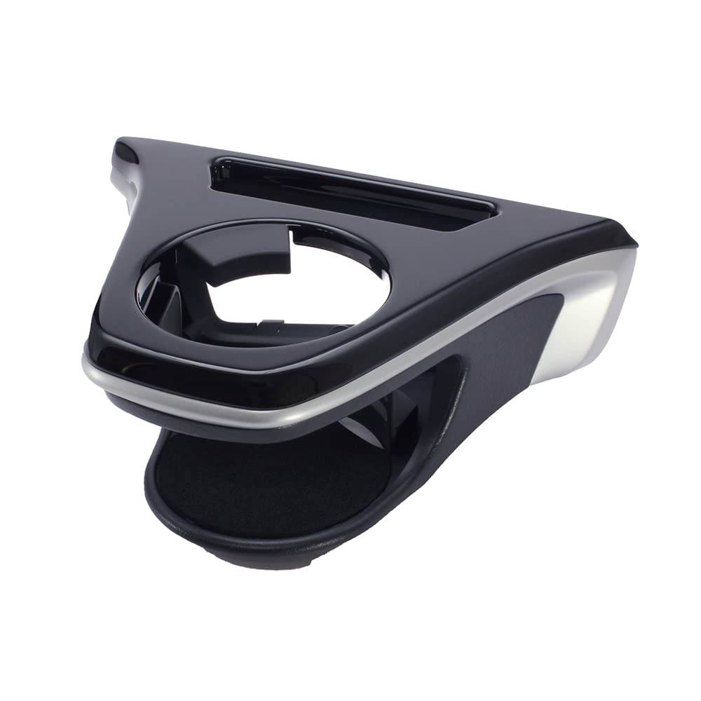 Tsuchiya Yac Toyota Corolla Cross Air Conditioner Drink Holder for Long X Wide X Vehicle-Specific Driver's Seat, Black/Silver, 17.7cm 14.1cm 20.2cm