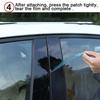 6pcs/set Glossy Black Pillar Posts Door Window Trim Decoration Cover Stickers Styling For Nissan Altima 2008-2012