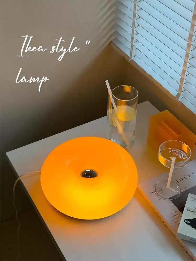 Ретро стеклянный настенный светильник с оранжевым светом и USB-разъемом для гостиной, спальни, кабинета, лестницы, внутреннего трехцветного светодиодного освещения