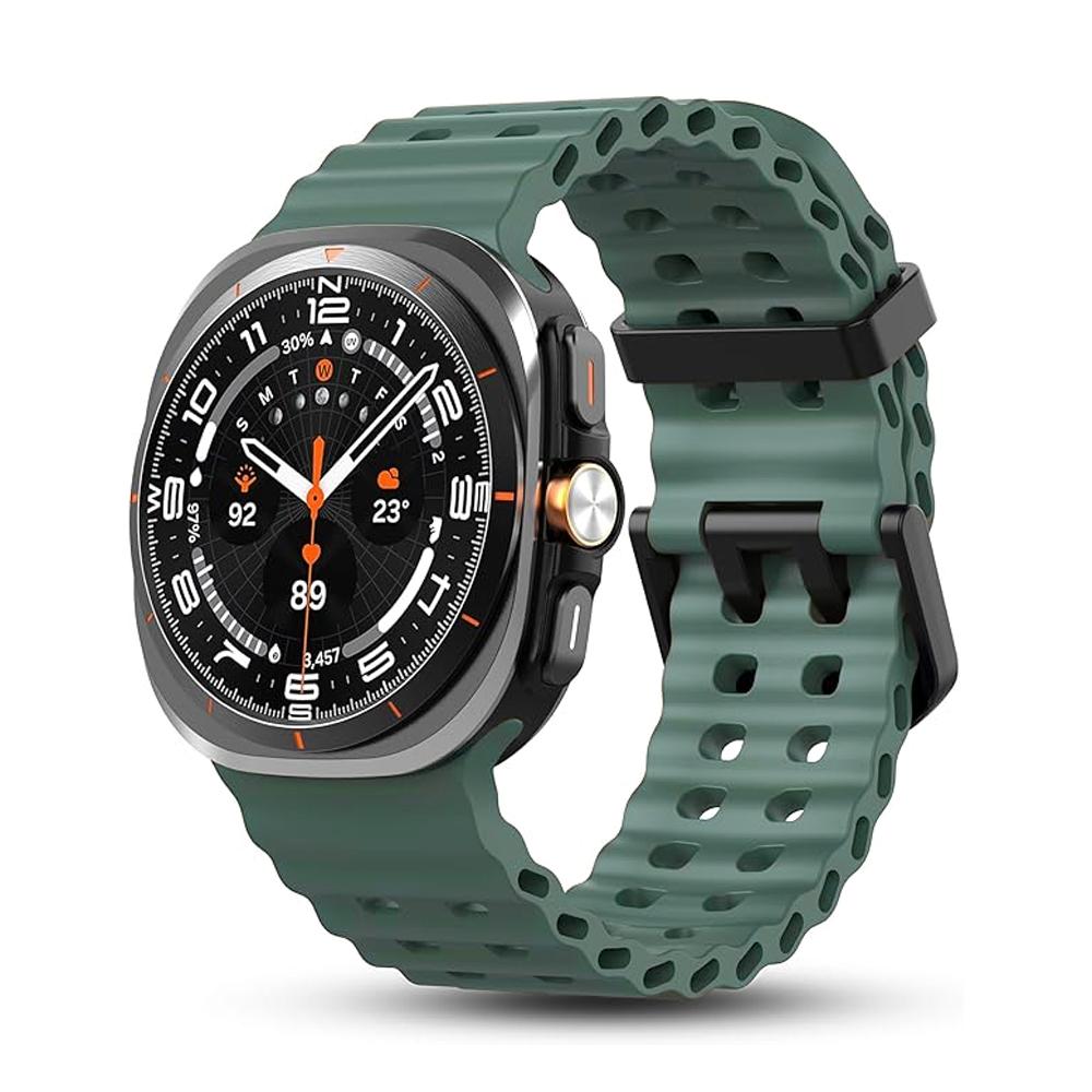 Оригинальный ремешок для Samsung Galaxy Watch Ultra 47 мм аксессуары Морской силиконовый спортивный браслет Correa Galaxy Watch 7 Ultra ремешок