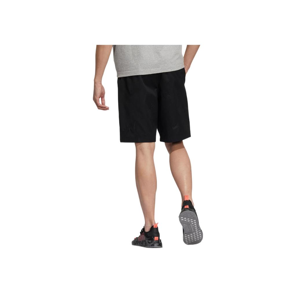 adidas Originals Trefoil Однотонные шорты с логотипом и завязками, мужские брюки, черные HS1912