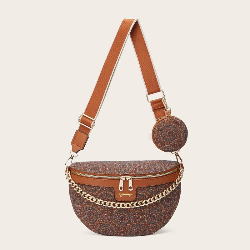Niche Design Sense Printed Crossbody Bag Модная женская нагрудная сумка через плечо на одно плечо
