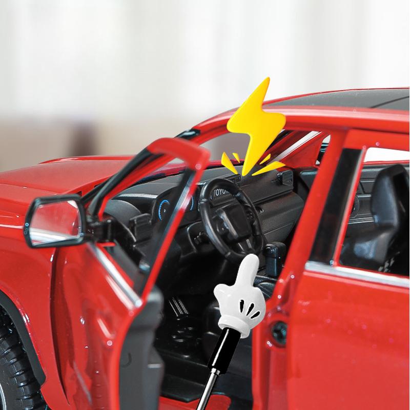 Новая симуляция 1:24 масштаба Toyota TRD Pro Off Road Car Модель Металлический литой пикап Игрушки Транспортные средства для детей Мальчики Звук и свет