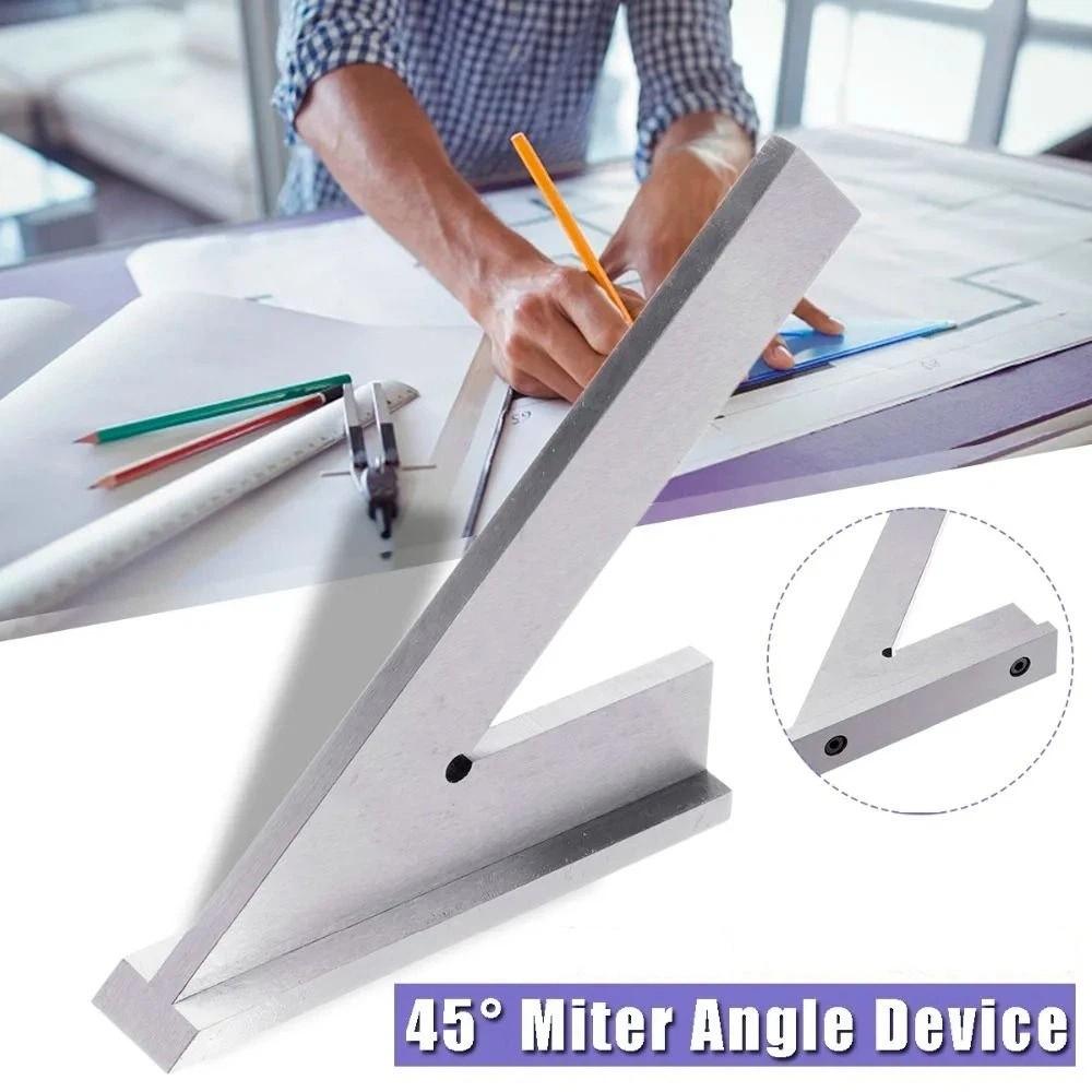 Durable 45 Degree Flat Angle Ruler Accurate Angle Protractor Tools Set  Carpenter