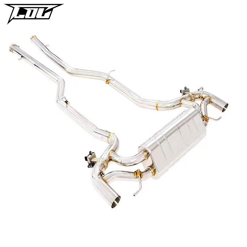 Mercedes SLS AMG C197 Titanium Exhaust System with Remote Control Valves for Enhanced Sports Car Sound