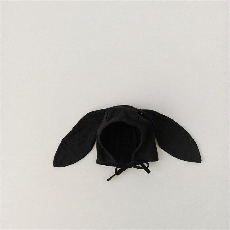 Милая мультяшная шапка для новорожденных с медвежьими ушками для маленьких мальчиков и девочек, корейская однотонная детская шапка, весенне-осенняя шапка для малышей