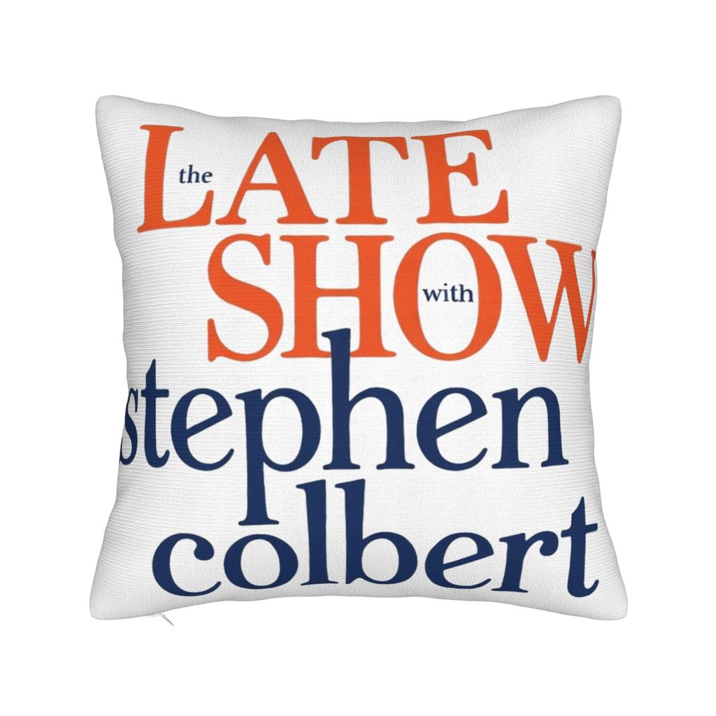 Decorative Pillow Covers Stephen Colbert The Late Show Accessories Home Throw Pillow Case Cover Zippered Multiple Sizes