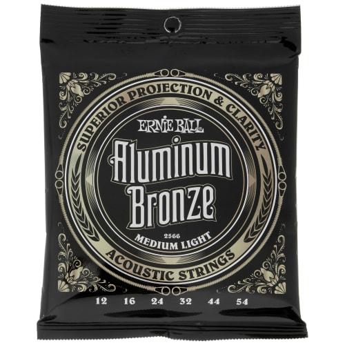 [Authentic] ERNIE BALL 2566 Acoustic Guitar Strings (12-54) Earthwood Aluminum Bronze Medium Light