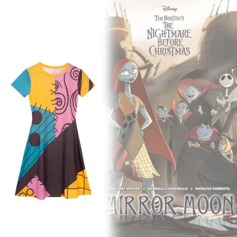 The Nightmare Before Christmas Girls Costume With 3d Print Cosplay Jumpsuit For Girls