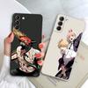 Chainsaw Man Anime Fashion Case For Samsung Galaxy S10e S8 S9 Plus S10 S22 S23 Ultra S20 Fe S21 5g Soft Square Liquid Cover