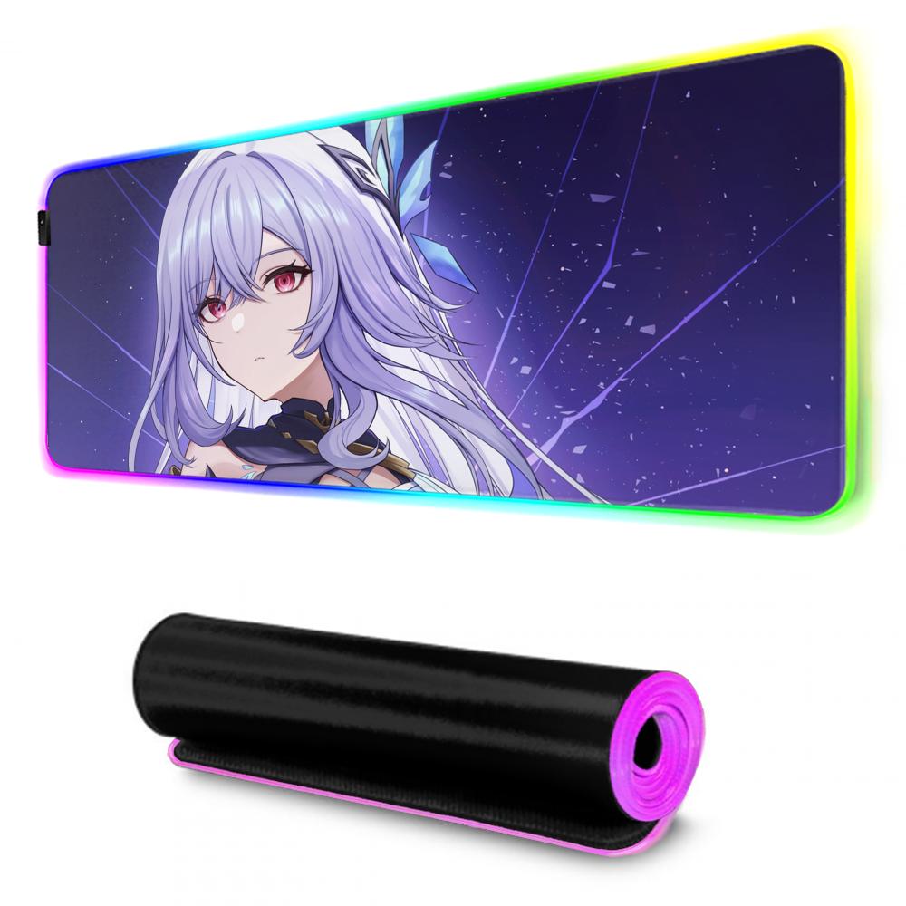 Skirk Игровой коврик для мыши RGB Большой светодиодный коврик Настольный коврик для ПК Светящийся коврик для мыши Большие коврики для клавиатуры Настольный коврик с подсветкой