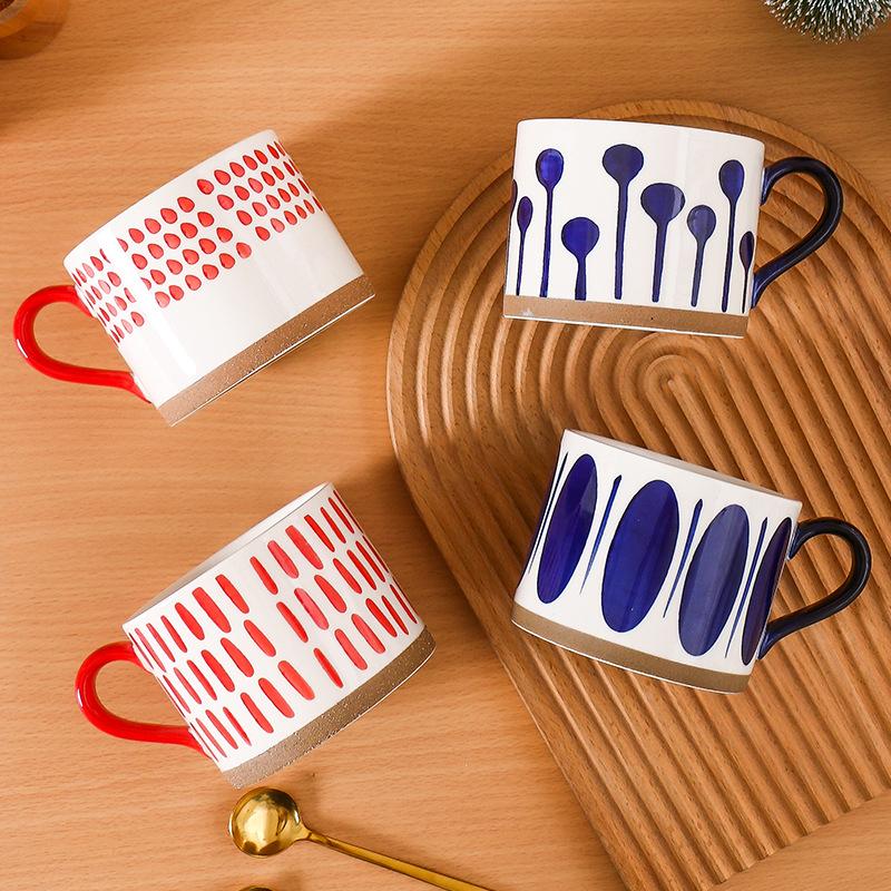 Керамическая кружка для кофе и чая в скандинавском стиле, не допускающая ожогов, чашка для завтрака с молоком, фарфоровые чашки для эспрессо, для офиса и дома, креативный подарок на день рождения