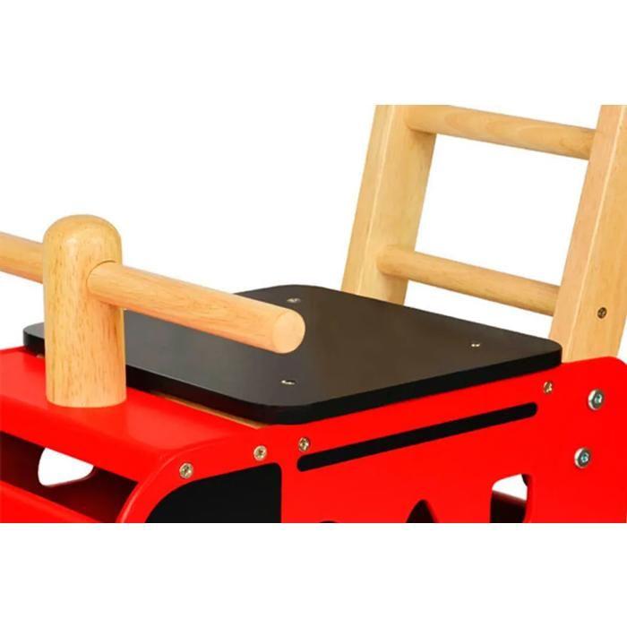 Игровая тележка - Дерево - Многофункциональная - Съемное сиденье - Игра с формами - В комплекте 6 блоков