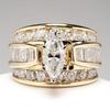 Electroplated Zircon Inlaid Ring - European & American Fashion Engagement Jewelry