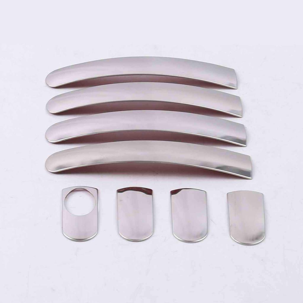 Подходит для Fiesta/Ecosport 09-14: Комплект декоративных накладок на дверные ручки и черных накладок на дверные чаши с рисунком из углеродного волокна