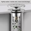 Pop-up Bathtub Stopper Drain 2-in-1 Brass Core Hair Catcher Strainer Bathroom Easy Installation Brass Core Wash Basin Sink Plug Drain