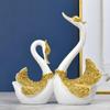 Статуэтка Лебединая Пара Любовников Фигурки Животных Центральный Элемент Детская Комната Спальня Гостиная