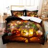 3D Рождественский комплект постельного белья для женщин, простые праздничные пододеяльники, наволочки 2/3 шт., подарки для подростков и взрослых, роскошный чехол