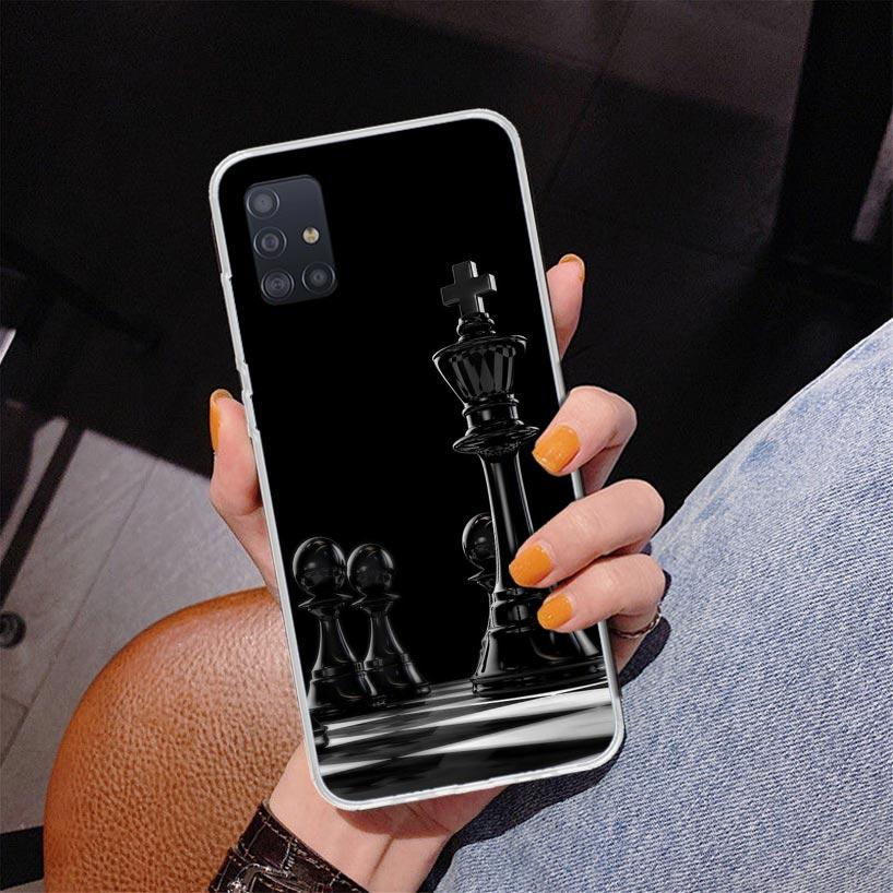 Competitive Chess Game Phone Case For Samsung Galaxy A52 A32 A22 A12 A51 A31 A50S A30S A20S A10S Note 20 Ultra 10 Plus S10 A72 A
