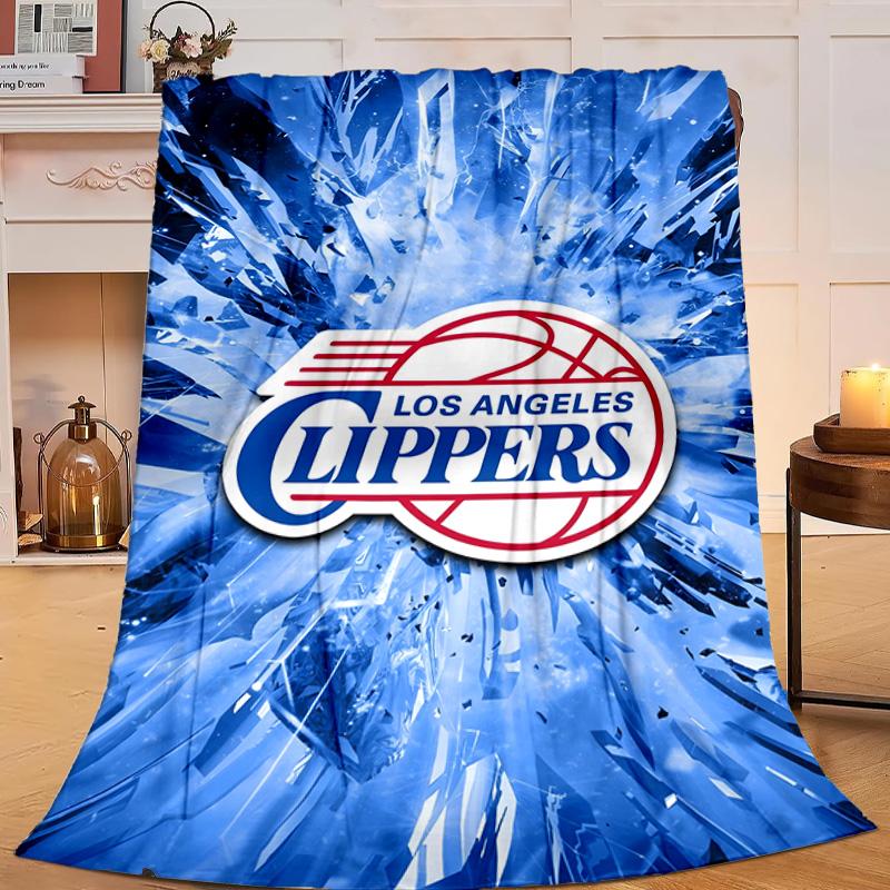 Clippers Ice Blanket Flannel Throw for Sofa, Travel, Camping, Livingroom, Office, Chair and Bed Soft and Warm Holiday gifts