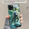Огромный дракон и тигр Для iPhone 17 Air 16 E 15 Plus 14 Pro Max 13 12 mini 11 5 6 7 8 Plus XR XS Max SE Черный стеклянный чехол для телефона