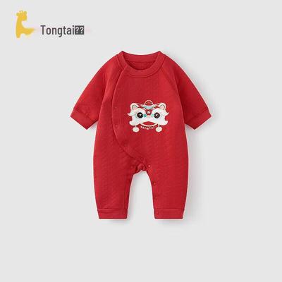 TONGTAI Детский праздничный хлопковый теплый комбинезон на Новый год