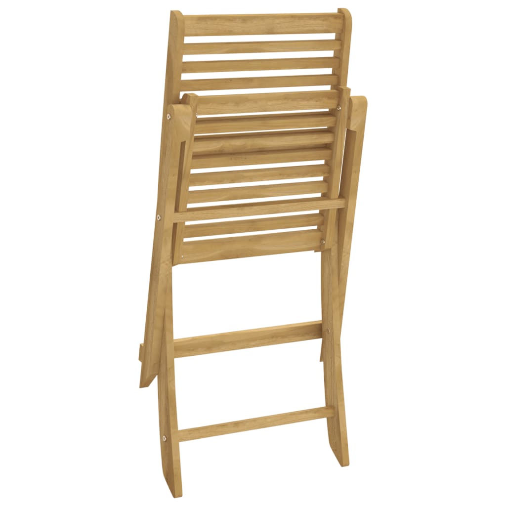 Garden Chairs 2 pcs. Foldable 48.5 x 61.5 x 87 cm Solid Acacia Wood