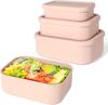Silicone Bento Boxes Lunch Container, Leak-Proof Lunch Container, BPA-Free, Dishwasher Safe