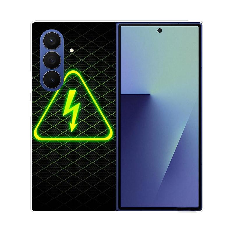 Прозрачный складной чехол для телефона Samsung Galaxy Z Fold 6 7 Прозрачная ударопрочная жесткая крышка из ПК для Samsung Z Fold7 Fold6 Чехол Capa