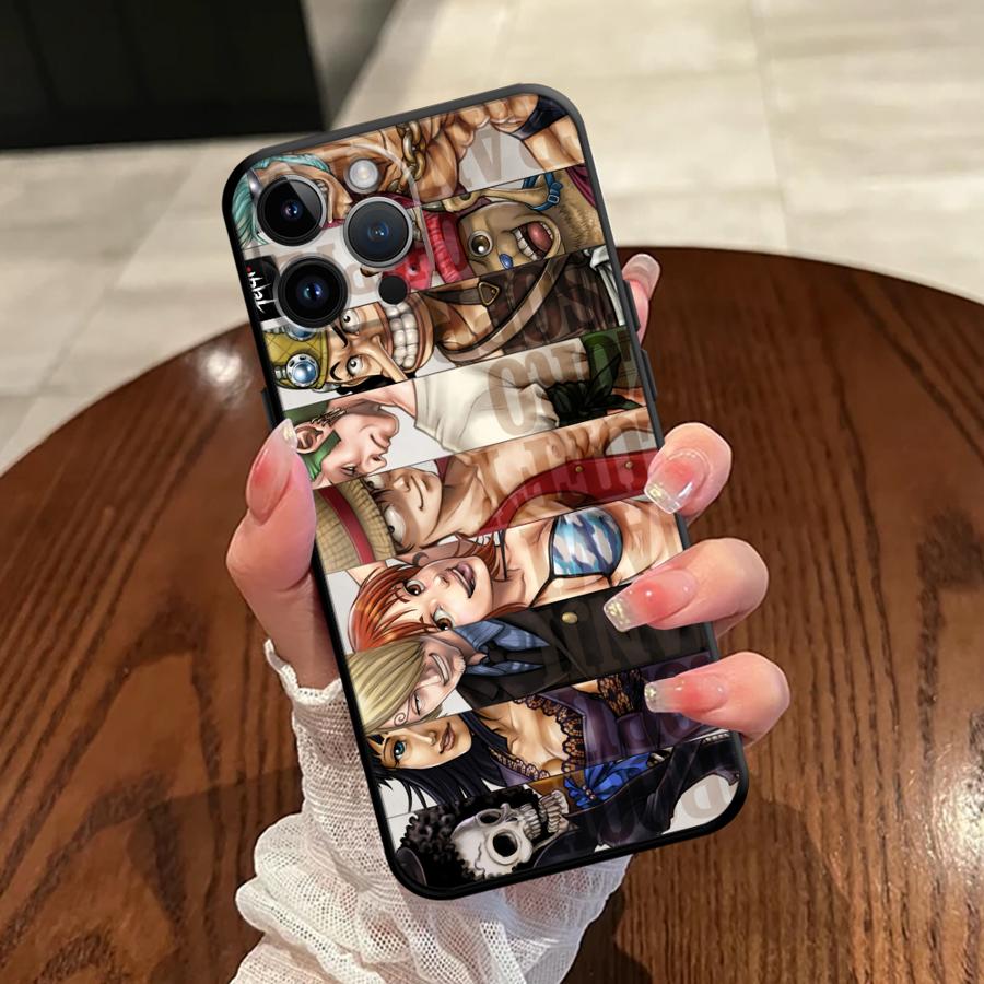 Чехол Пиратский Король Луффи Чоппер для iPhone XS Max 15 16 14 Plus XR 13 12 11 17 Pro Max 7 8 17Air Черный Мягкий Чехол для Телефона