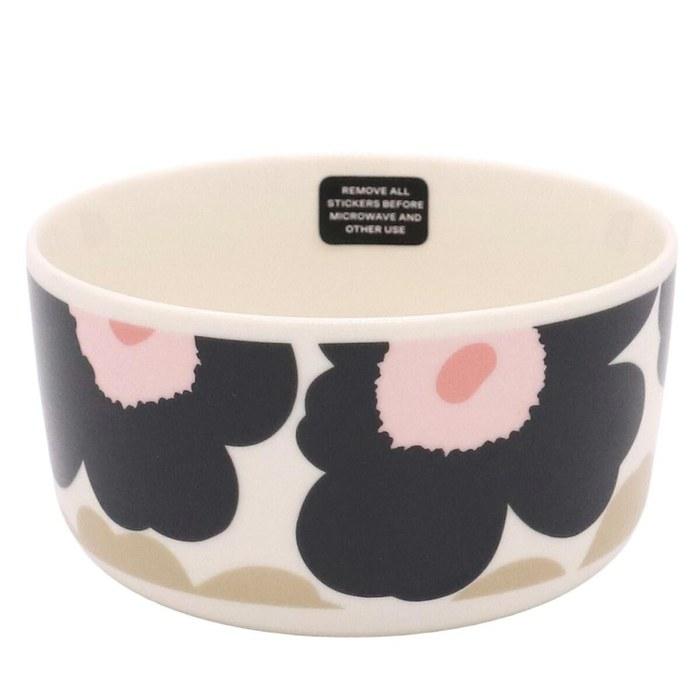 Marimekko Unikko Bowl 500ml Charcoal/Sand/Pink 75264-198