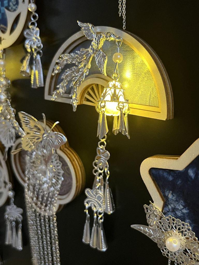 Светящийся магнит на холодильник в стиле парчи эпохи Сун