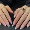 High-End Almond Nude French Style Wearable False Nails - Medium & Long Nail Tips