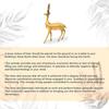 Brass Deer Statue | Height-22 cm Aprrox. | Vastu Idol for Home and Office | Zonal Placement-West/WNW | Pack of 2 |