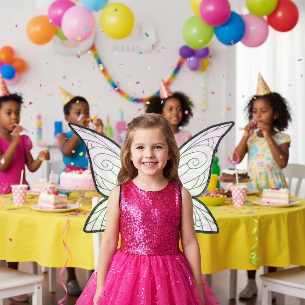 Sparkly Gradient Fairy Butterfly Wings Organza Elf Wings Butterfly Princess Wings Children's Day