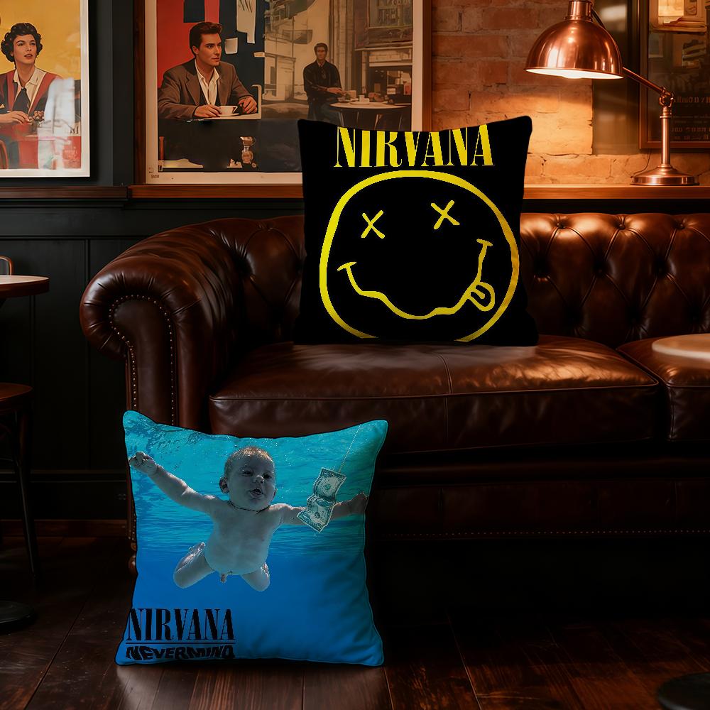 N-NIRVANA-ES Band cushion cover Home Office Convenient Nordic Simplicity Hit With Zipper Cushion Cover