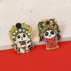 Zinc Zinc Zinc Alloy Cartoon Opera Panda Badge Craft Giant Panda Shape Badge Fans Gifts