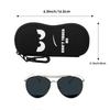 Soft Sunglasses Case Durable Reading Glasses Case Fashion Zipper Glasses Pouch  for Men and Women