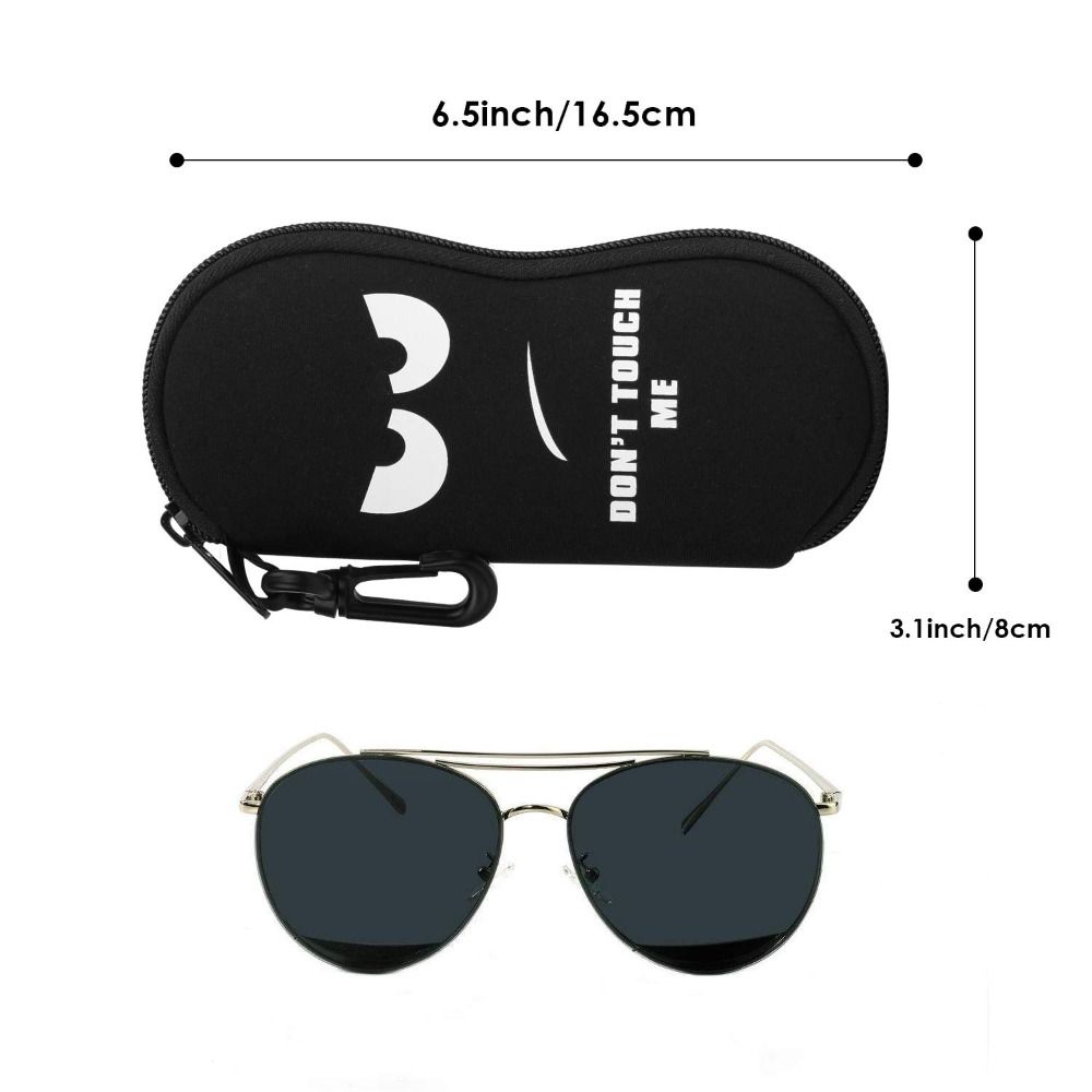 Soft Sunglasses Case Durable Reading Glasses Case Fashion Zipper Glasses Pouch  for Men and Women