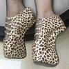 JIALUOWEI 18CM High Hoof Heels Shoes Ballet Shoes Leopard Sexy Feitsh Pumps