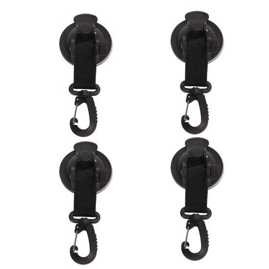 4 шт. сверхпрочных присосок, якорные высокопрочные портативные крепкие присоски с крючками для бокового тента автомобиля для кемпинга 