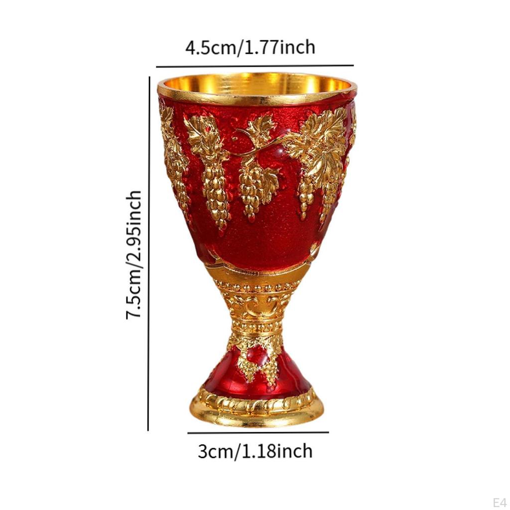 Vintage Medieval Goblet Cup Engraving Novelty Gifts Anniversary Antique Handmade Multipurpose