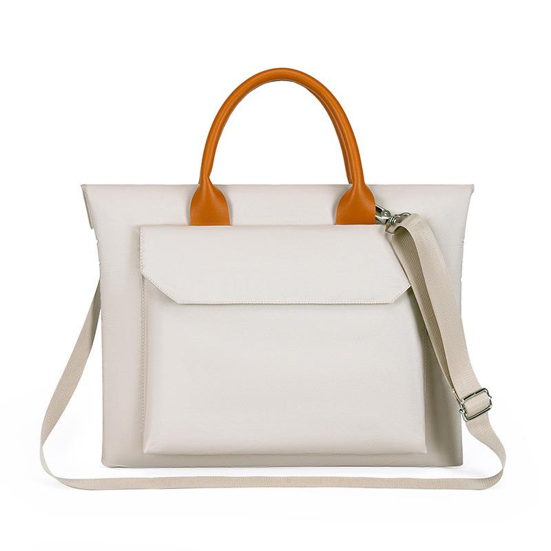 TS JYL laptop bag,Large Solid Color Briefcase Business Commuter A4 File Bag 15.6 Inch Laptop Bag