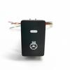 1PC Car LED DRL Front Rear Fog Lamp Radar Music Power Button Switch with Wire For Honda Civic CRV 2017 - 2021 Accessories Pushbutton Switches 3