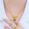Acacia Beads Luk Fu Bead Necklace for Women Simple and Versatile High-end Transport Beads Collarbone Chain